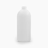 500ml HDPE Boston Bottle (24mm neck) - No Closure - Natural