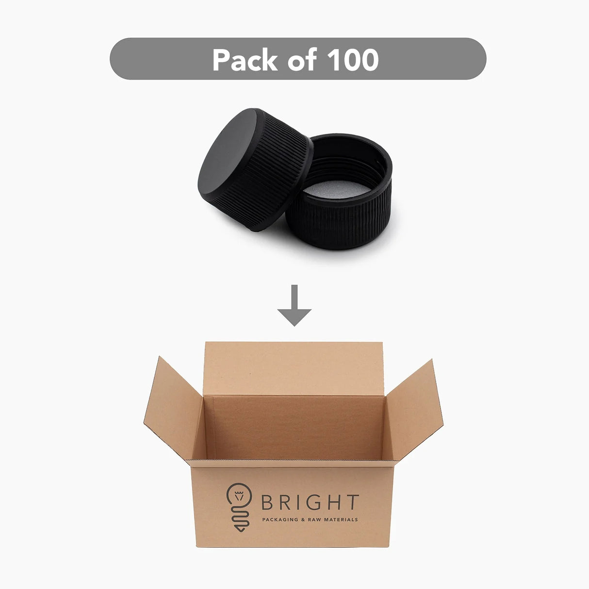 Standard EPE Liner Cap (28 mm) - Black
