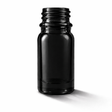 5ml black glass dropper bottle, empty cosmetic packaging for serums, oils and skincare formulations