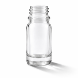 clear 5ml glass dropper bottle, empty cosmetic packaging for serums, oils and skincare formulations