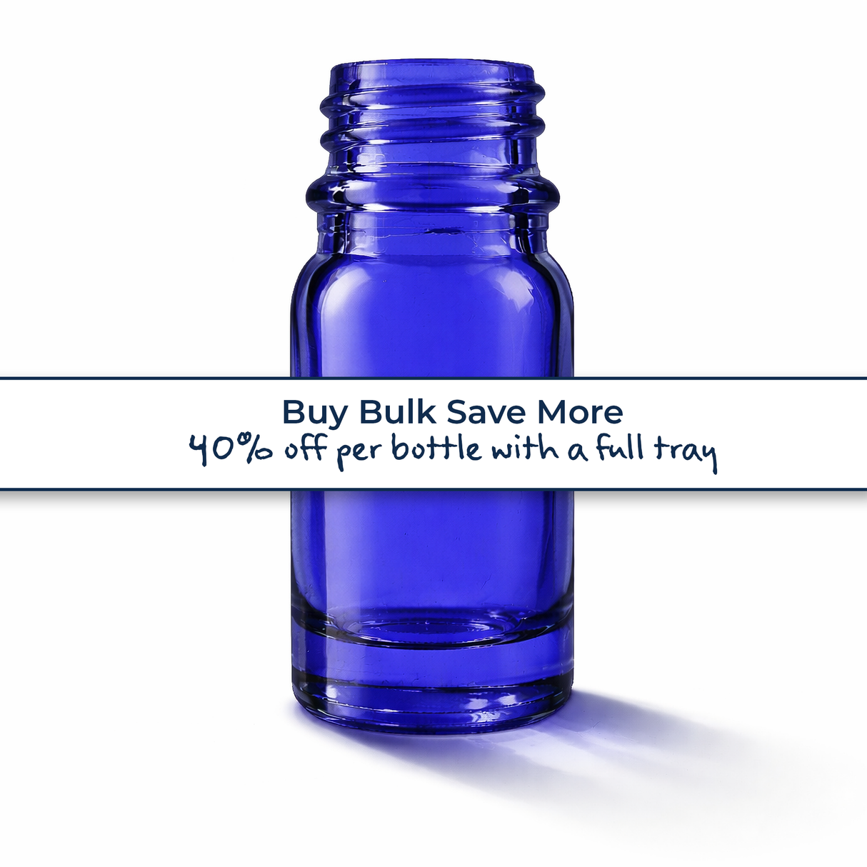 Buy bulk save more 5ml blue glass dropper bottle, empty cosmetic packaging for serums, oils and skincare formulations