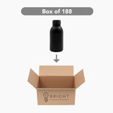 50ml HDPE Boston Bottle (24mm neck) - No Closure - Black