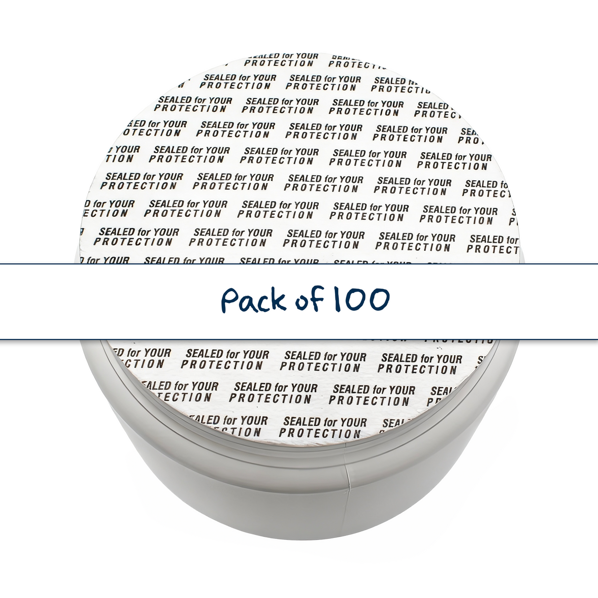 83mm Pressure-Sensitive Seal designed for 85mm neck HDPE jars in 250g, 500g, and 750g sizes. Provides a secure, reliable seal with easy pressure-sensitive application.
