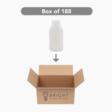 50ml HDPE Boston Bottle (24mm neck) - No Closure - Natural