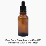 20ml Glass Dropper Bottle (18mm neck) - No Closure - Amber