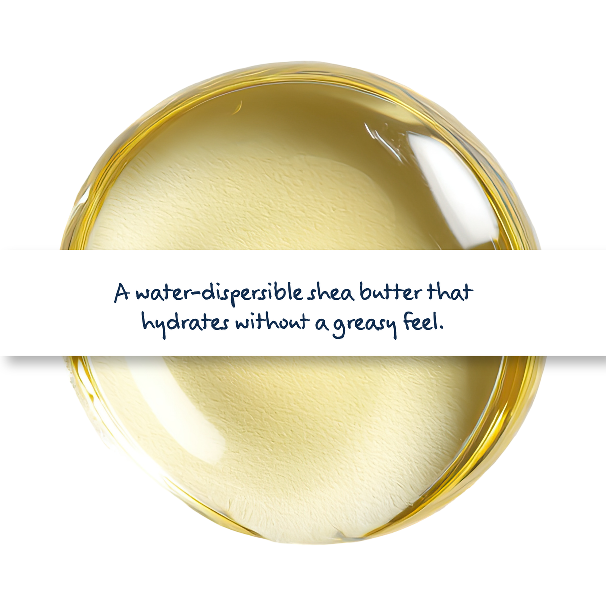 Water Soluble Shea Butter in bucket, lightweight moisturising ingredient for creams, lotions, and water-based skincare formulations