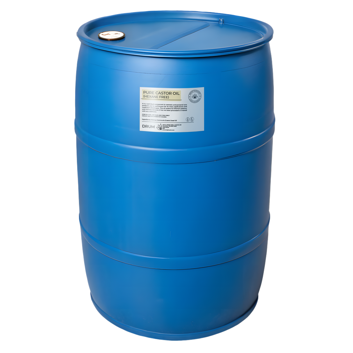 Pure Castor Oil Cold-Pressed Hexane-Free