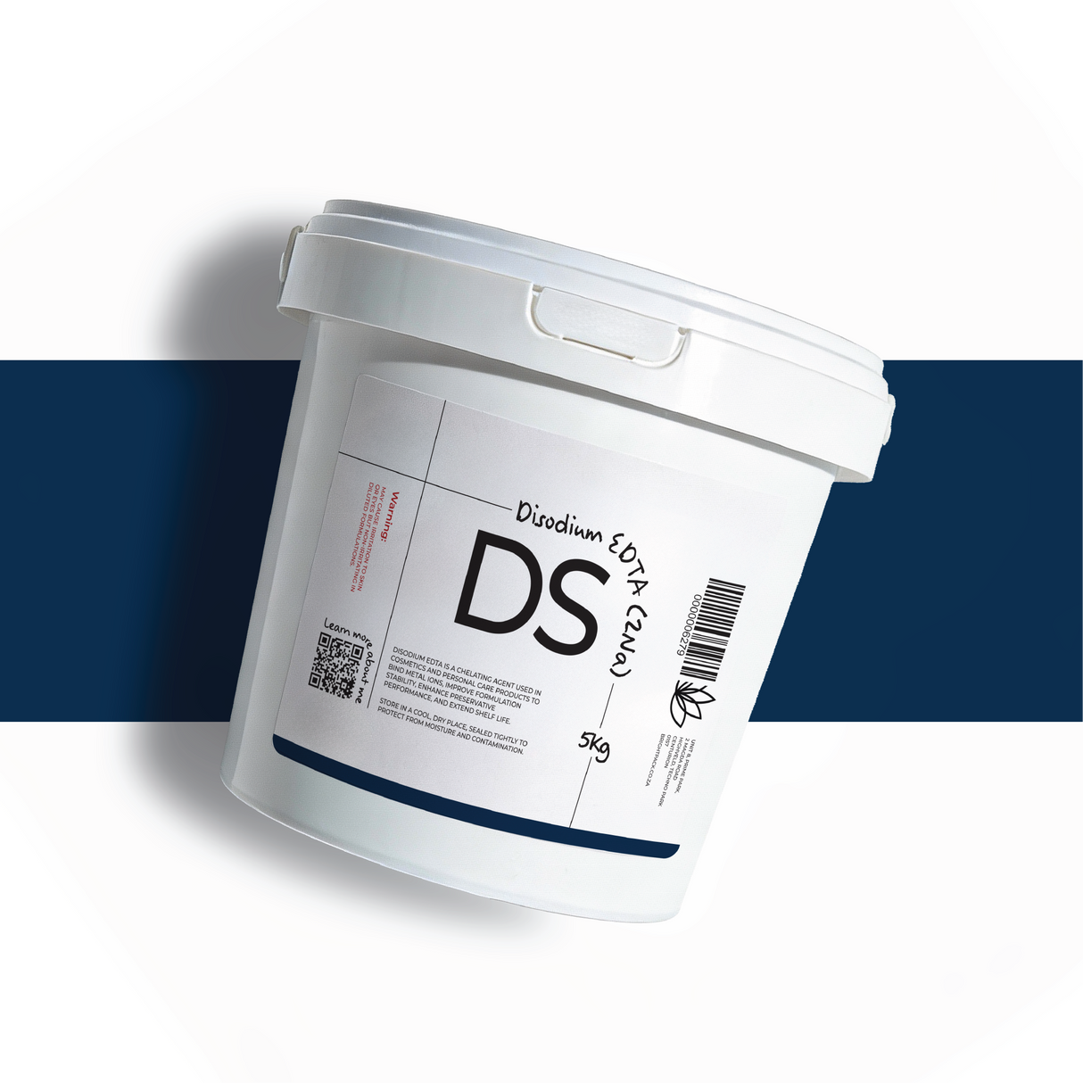 5Kg Disodium EDTA for skincare and cosmetics, stabilising agent that prevents discolouration, boosts preservatives, and improves formulation longevity