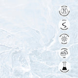 Icons and text about ethanol on ethanol close up background, not for consumption, fully denatured, multi purpose solvent, cosmetic use