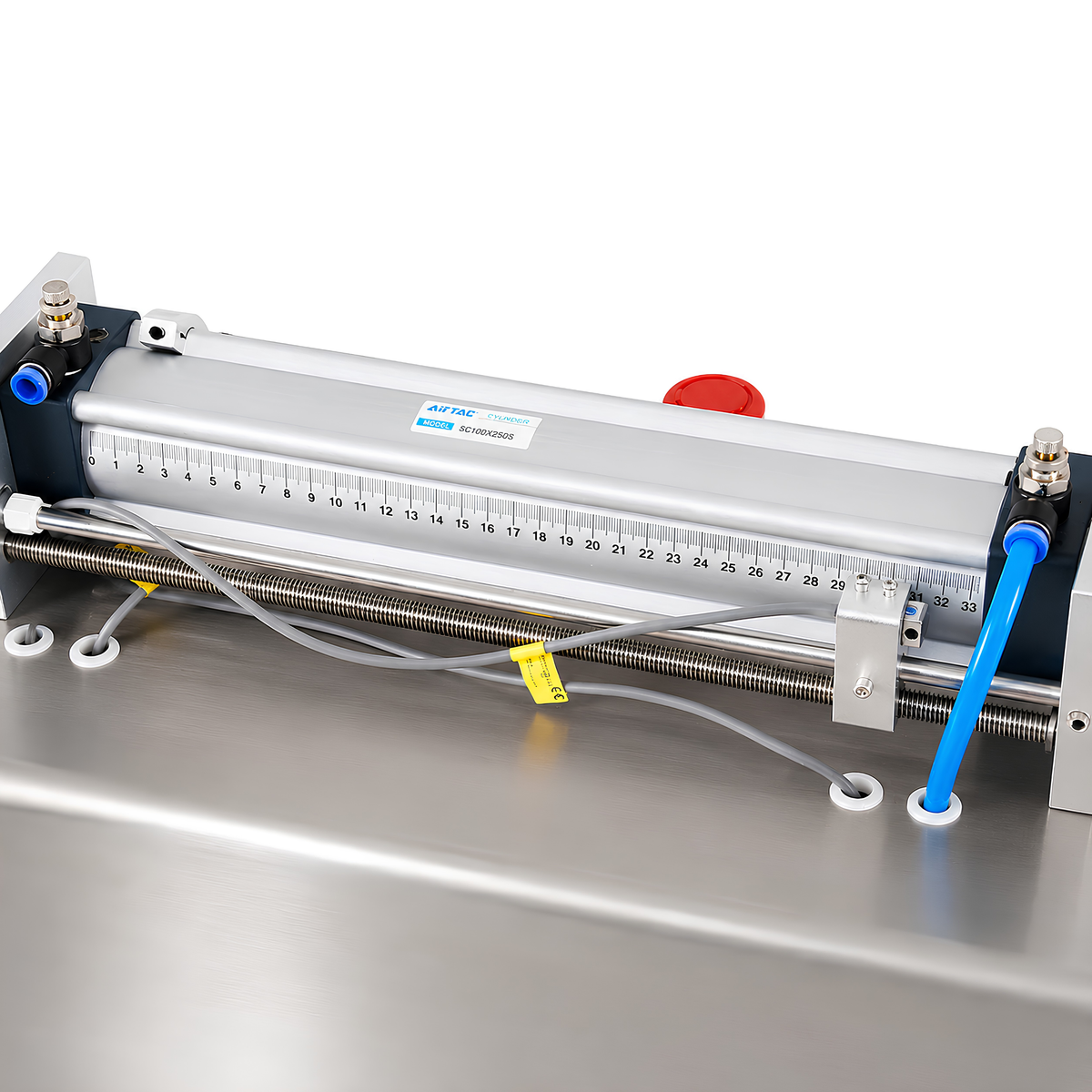 Horizontal Pneumatic Liquid Filling Machine (100-1000ml ) - Single Nozzle Precision Filler