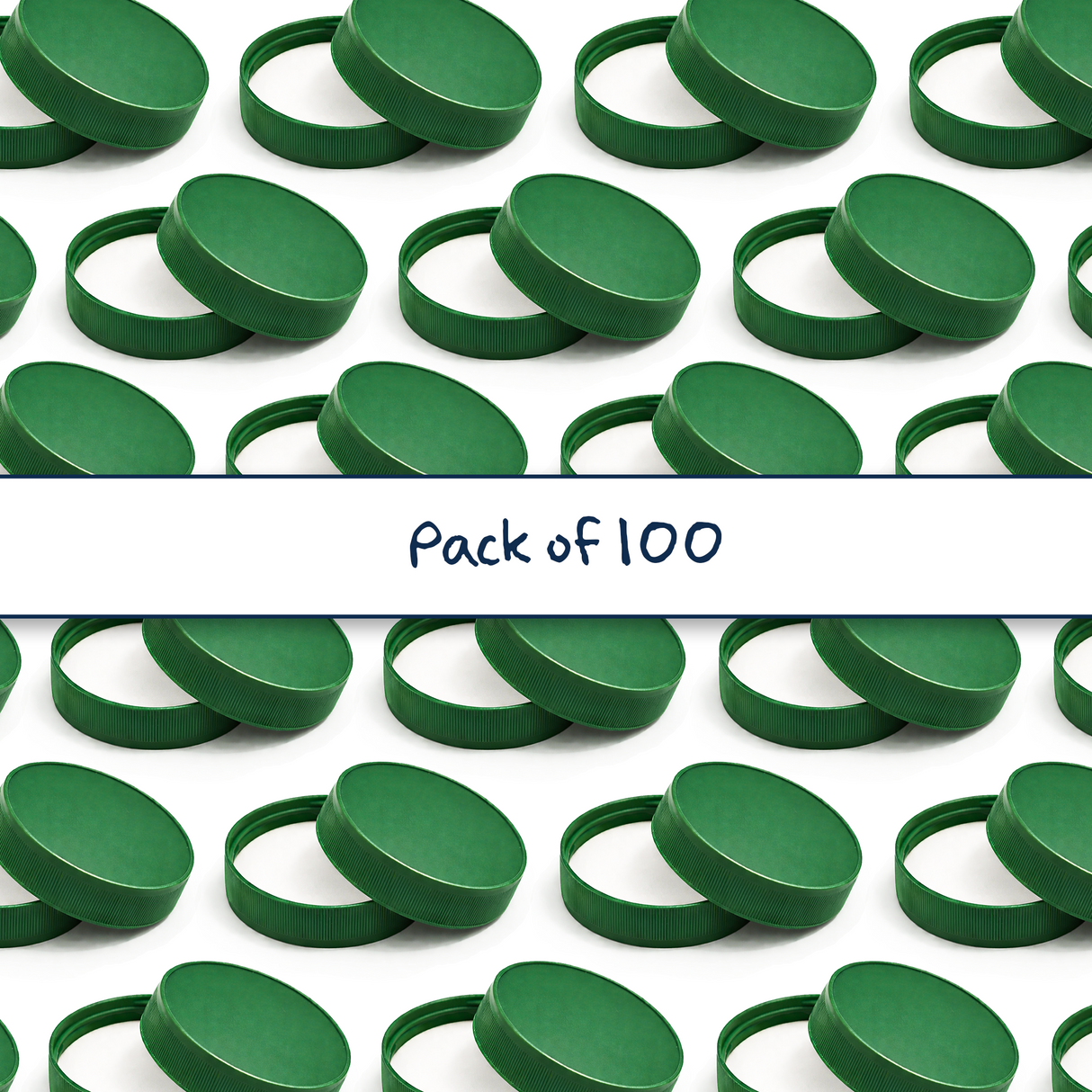 Multiple 63 mm plastic jar lid for cosmetic jars, suitable for creams, balms and skincare packaging