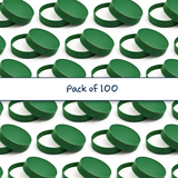 Multiple 63 mm plastic jar lid for cosmetic jars, suitable for creams, balms and skincare packaging