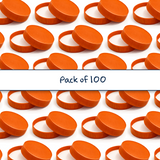 Multiple 63 mm plastic jar lid for cosmetic jars, suitable for creams, balms and skincare packaging