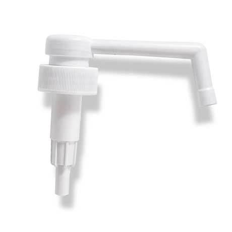 28 mm long nose medical pump for bottles, suitable for controlled dispensing of pharmaceutical, antiseptic and liquid medical products