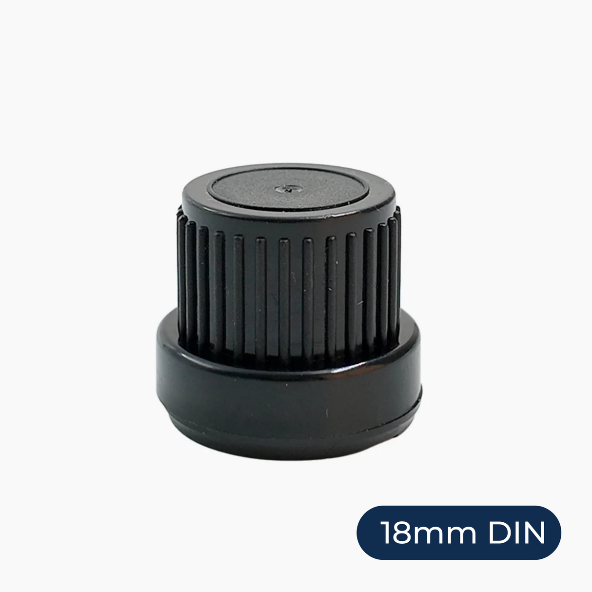 Mushroom Dropper Cap with 0.7 Medium Flow - Black