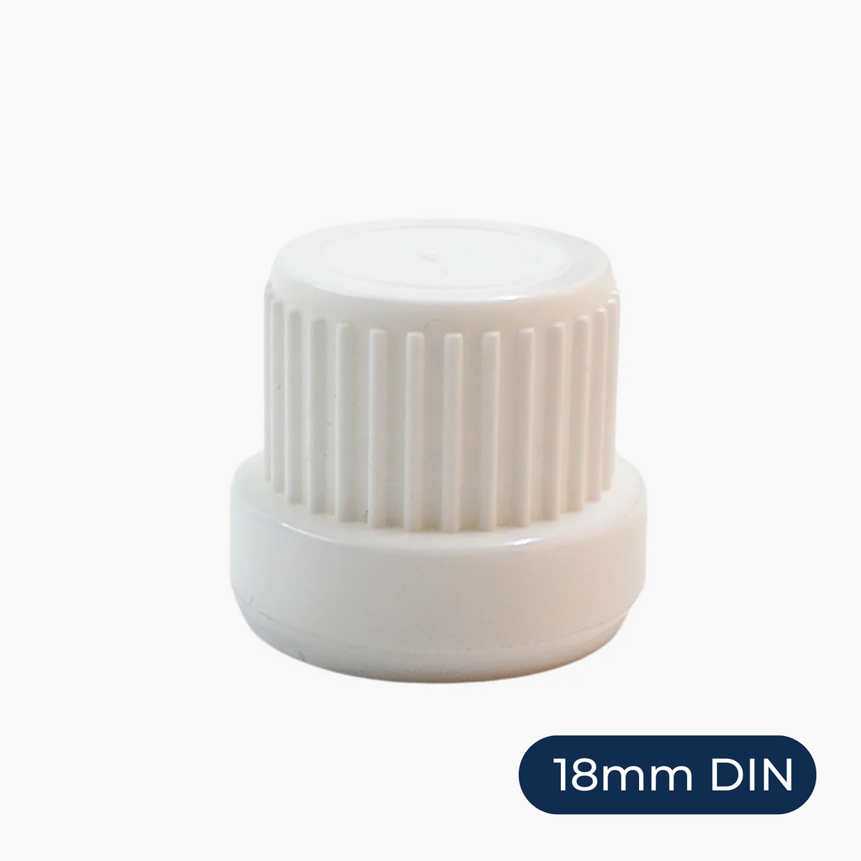 Mushroom Dropper Cap with 0.7 Medium Flow - White
