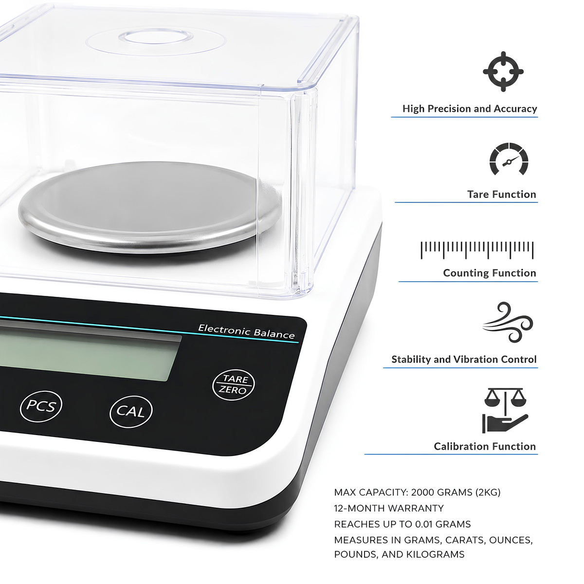 Precision Balance Scale (0.01g Accuracy) - JOANLAB