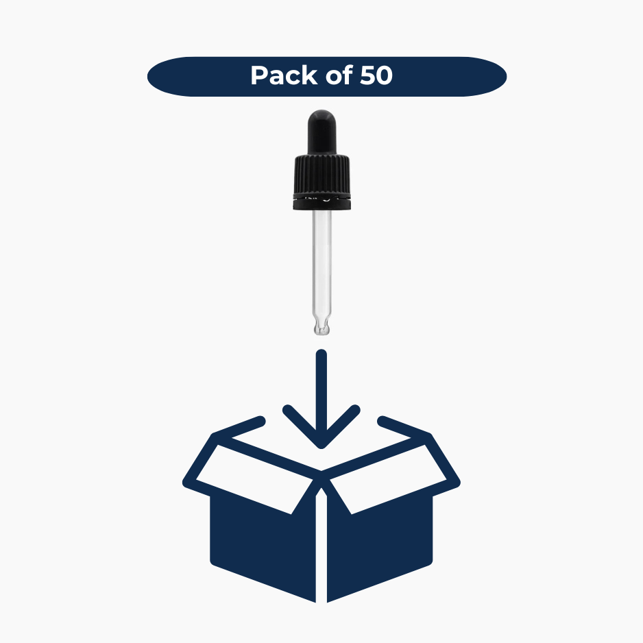 Pipette Dropper Cap (18 mm) - For 30ml Glass Bottle