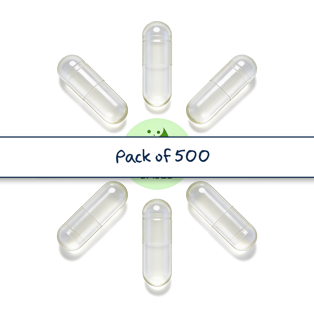 Plant-Based Capsule Shells (Size 00) - Pack of 500