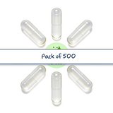 Plant-Based Capsule Shells (Size 00) - Pack of 500