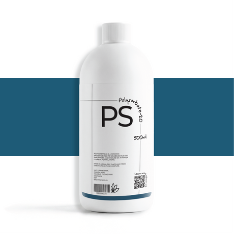 Polysorbate 20 liquid, cosmetic emulsifier and surfactant used to stabilise oil-in-water formulations and blend essential oils into water products