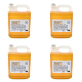 Bulk pack of four 5L containers of pure castor oil, cold-pressed and hexane-free, ideal for business or wholesale.