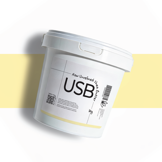1Kg Raw Unrefined Shea Butter cosmetic grade, ethically sourced from Ghana, rich in nutrients for moisturising skin, softening hair, and natural skincare