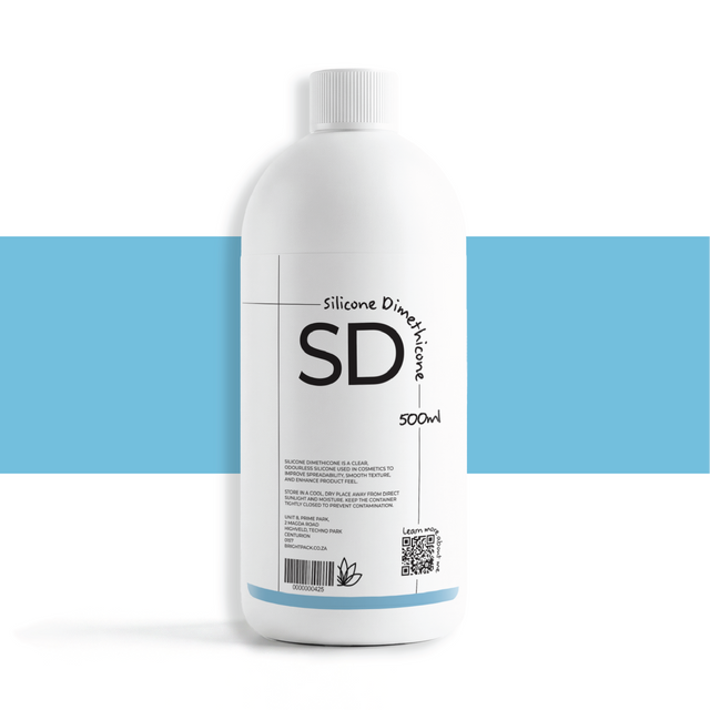500ml Silicone Dimethicone in bottle, ideal for lotions, creams, serums, hair products, and makeup for a smooth, silky finish
