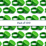 Multiple 38 mm tablet container caps with EPE liner for pharmaceutical, supplement and pill packaging