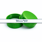 Green 38 mm tablet container cap with EPE liner for pharmaceutical, supplement and pill packaging