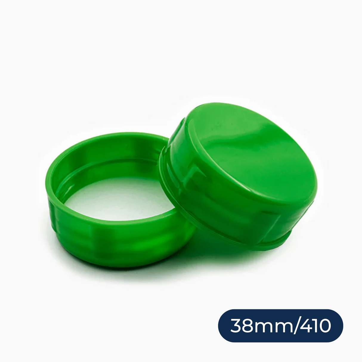 Tablet Container Cap with EPE Liner (38 mm) - Dark green
