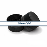 Black 28 mm tamper evident cap with EPE liner for plastic bottles, ideal for cosmetic, pharmaceutical and liquid product packaging