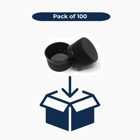 Tamper Evident Cap (20 mm) - Black