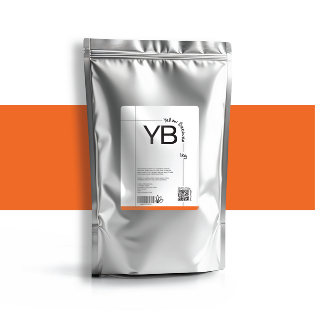 1Kg Yellow Beeswax cosmetic grade, natural wax used in lip balms, creams, candles, and formulations for structure and skin conditioning