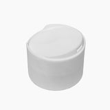 47 mm Disc Top Cap - White - For 24/410 Sharp Cylindrical Bottles
