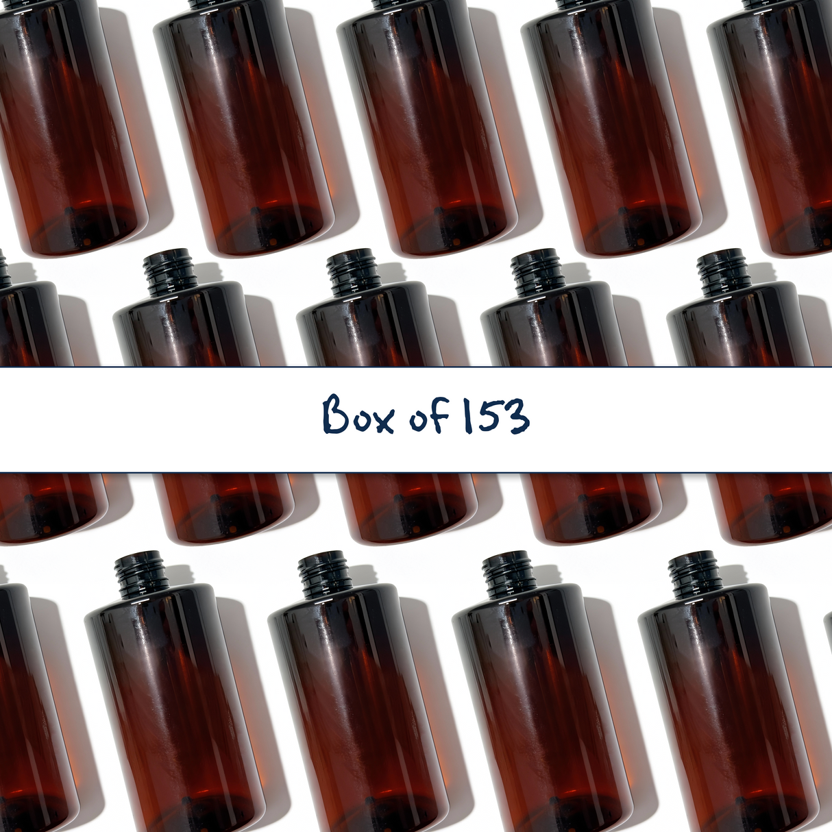 310ml PET Sharp Cylindrical Bottle (24mm neck) - No Closure - Amber