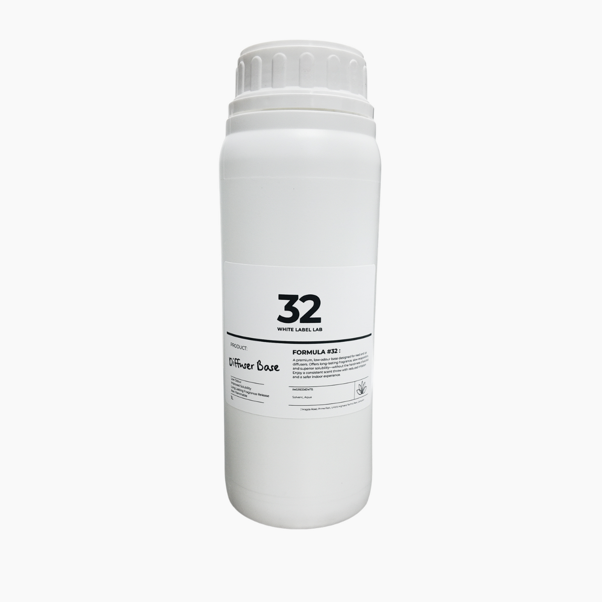Brightpack Diffuser Base #32 in a 1L bottle option with product label visible