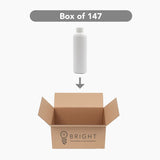 125ml HDPE Boston Tall Bottle (24mm neck) - No Closure - White