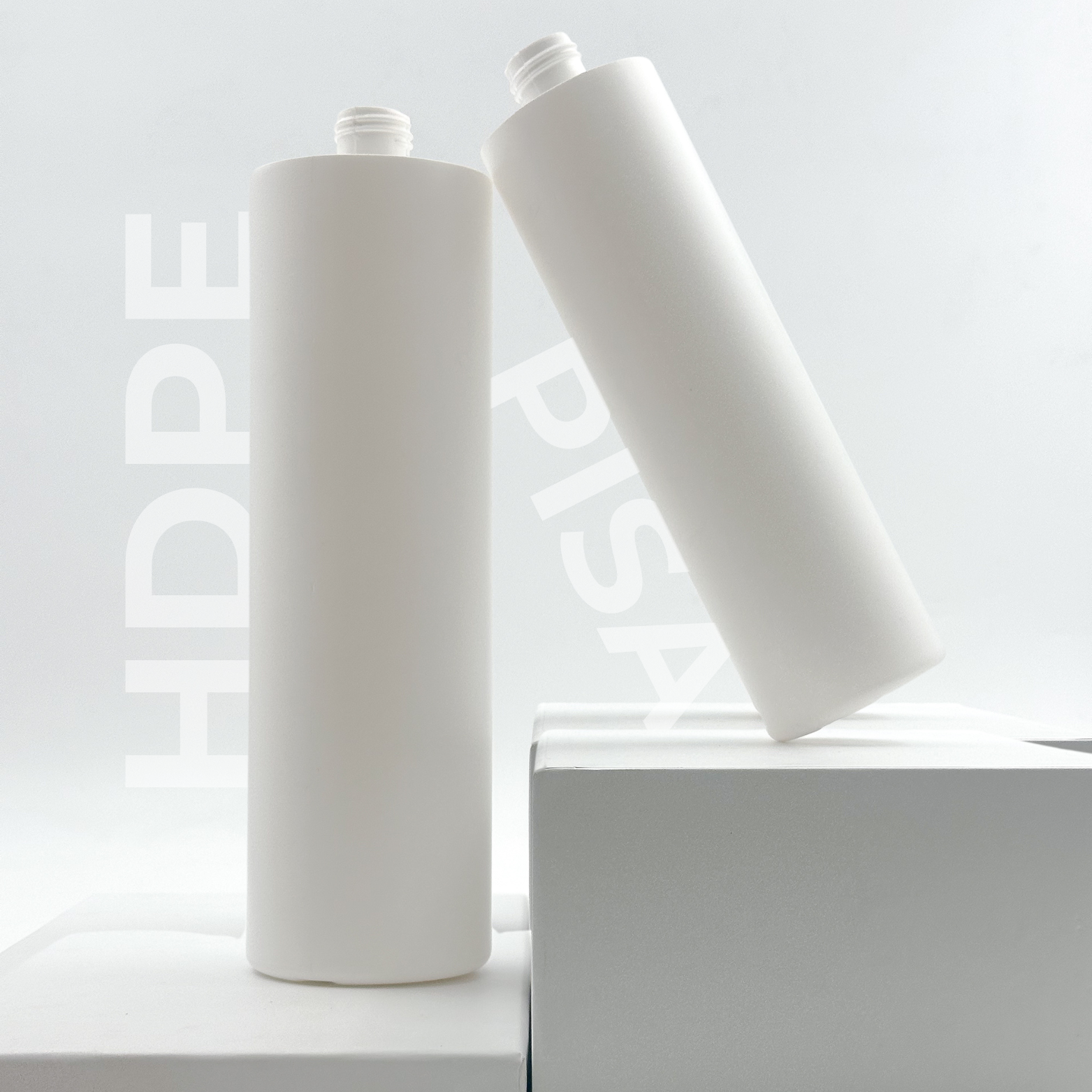 HDPE Pisa bottles without closures. 500ml and 1L bottles
