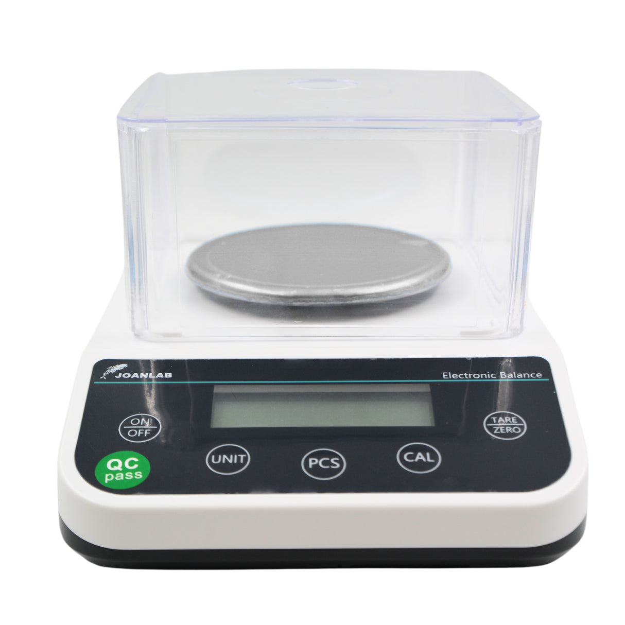 Precision balance scale 0.01g front angle view