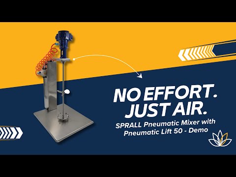 SPRALL Pneumatic Mixer with Pneumatic Lift 50