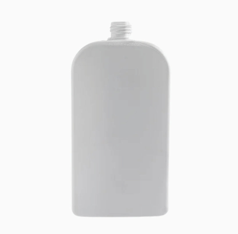 1L HDPE Rome bottle (24mm neck) - No closure - White