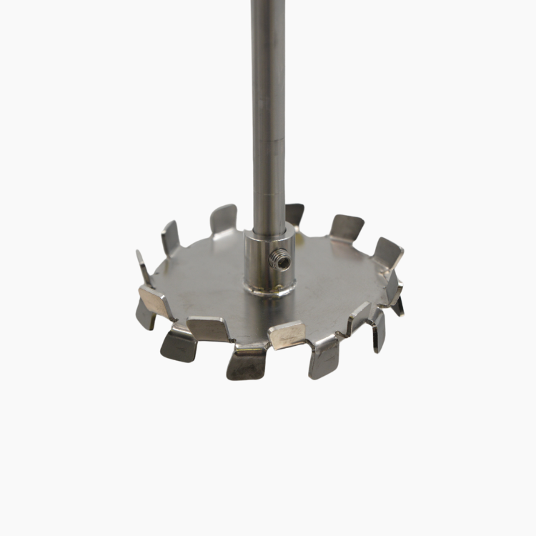 Pneumatic mixer closeup of mixing head