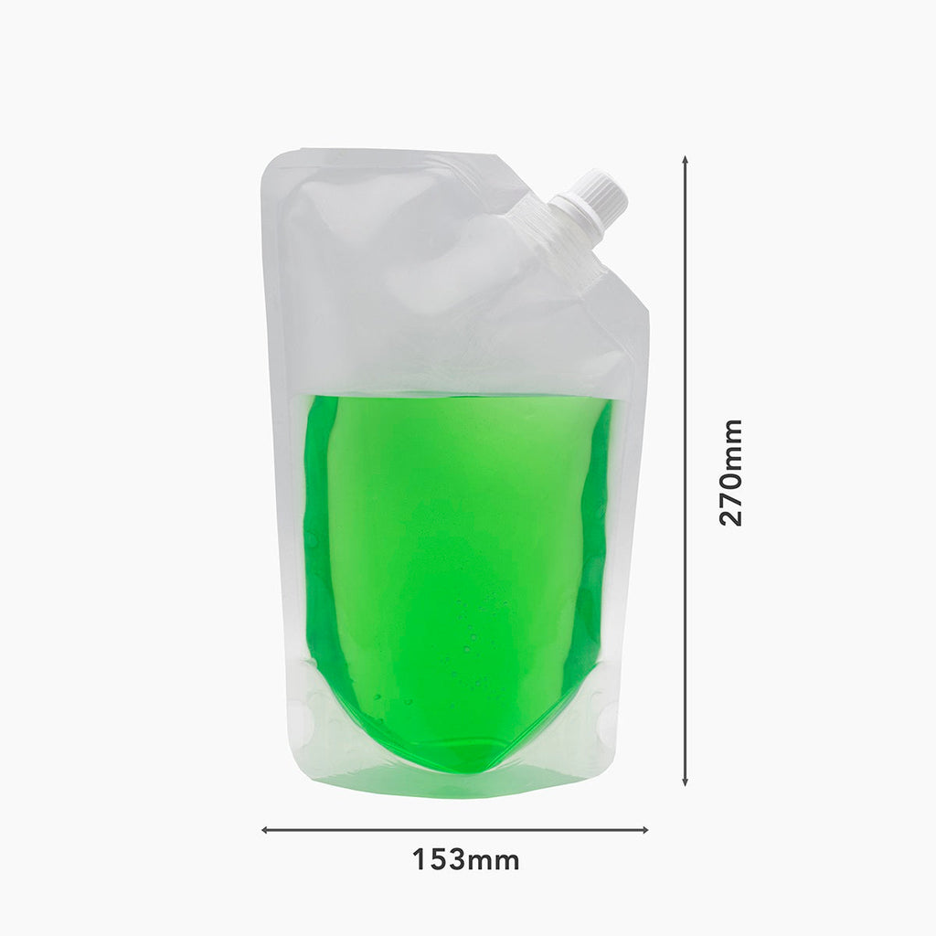 1000ml Spouted Clear Stand-Up Pouch