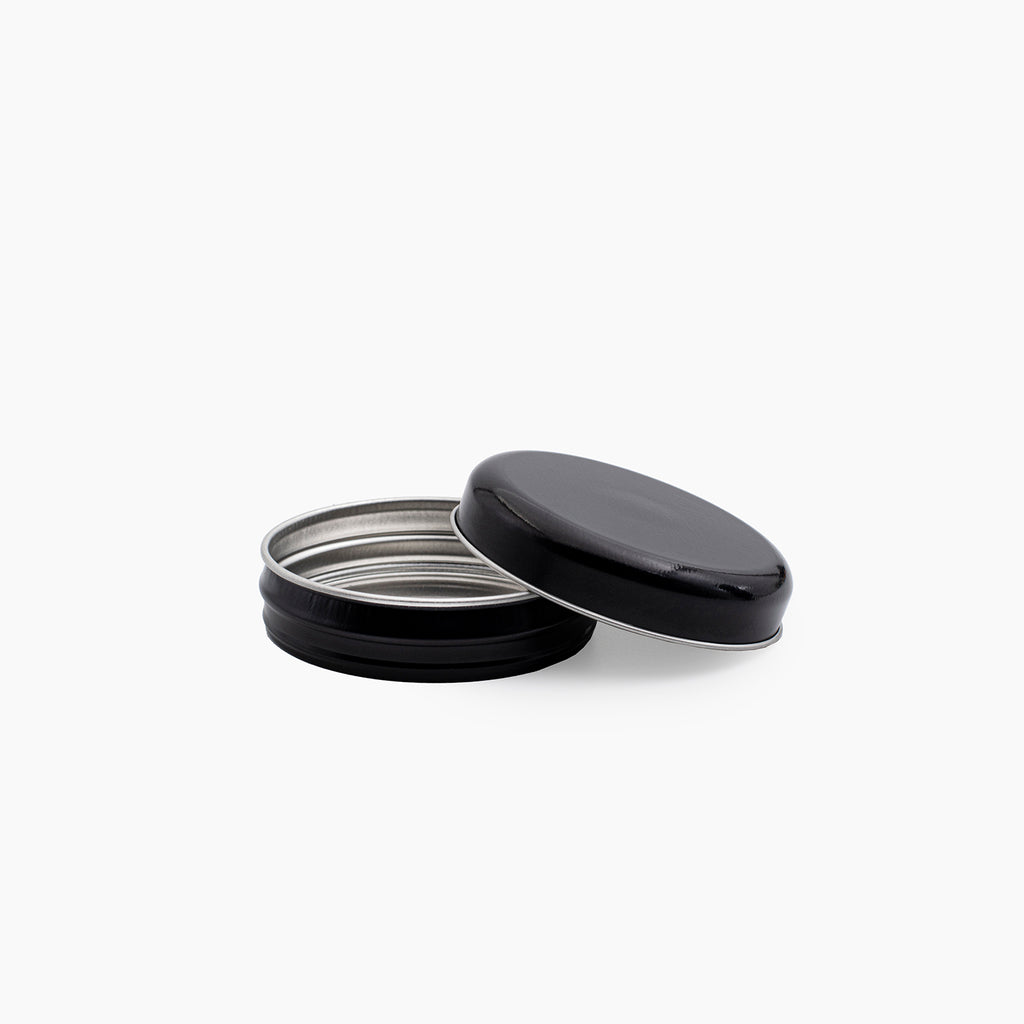 20ml Black Tin Container with Lid (16 grams) - Shop Packaging Online | Bright Packaging & Raw Materials
