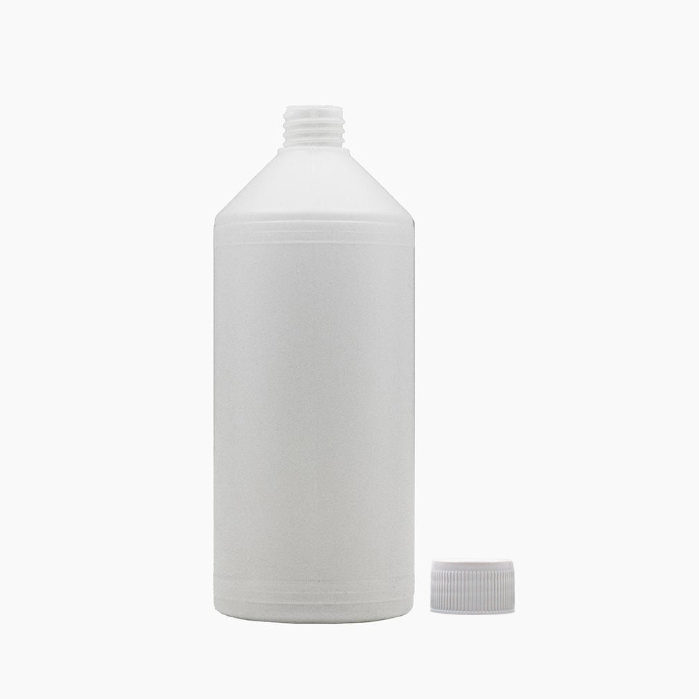 1L HDPE Bottle with Cap (28mm neck) - Shop Packaging Online | Bright Packaging & Raw Materials SA