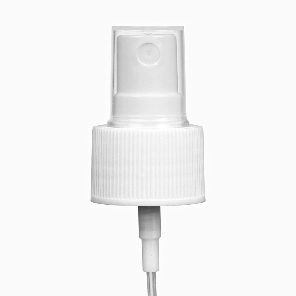 White 28mm Plastic Mist Spray Cap On White Background | Brightpack Closures And Accessories