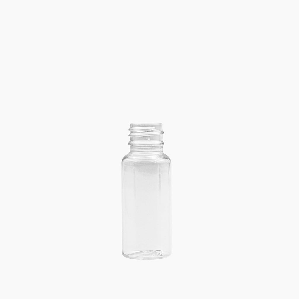 Clear 30ml PET Boston Tall Bottle On White Background | Plastic Packaging | Brightpack Plastic & Glass Packaging