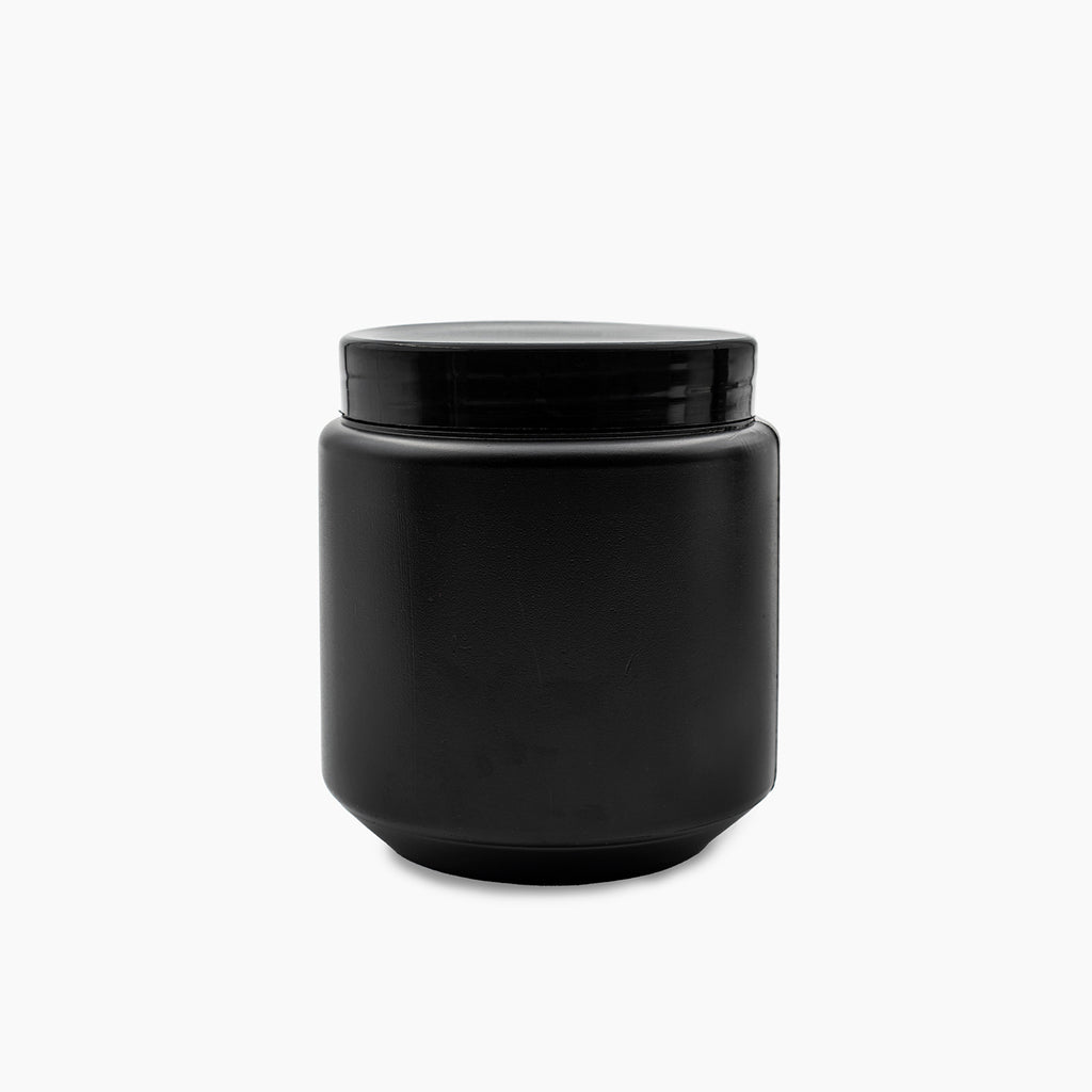 500g Black Jar (HDPE) (85mm neck) - Shop Packaging Online | Bright Packaging & Raw Materials SA