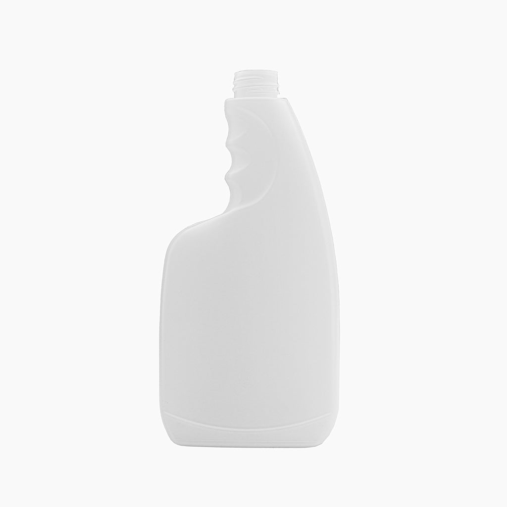 500ml Natural HDPE Fat Flat Spray Bottle (28mm Neck) - No Closure - Shop Packaging Online | Bright Packaging & Raw Materials SA
